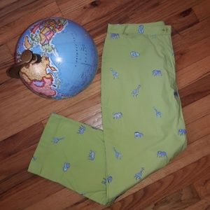 Lilly Pulitzer Safari Animals Print Cropped Pants